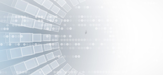 Digital technology world. Business virtual concept. Vector background