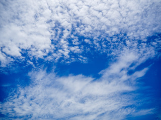 blue sky with white cloud.
