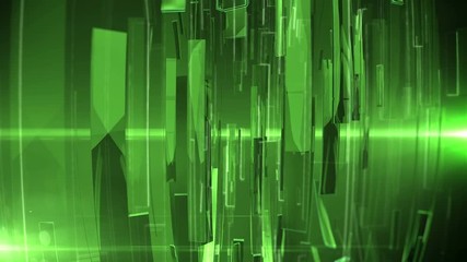 Poster - Abstract Technology Background with lens flare. Depth of field.
