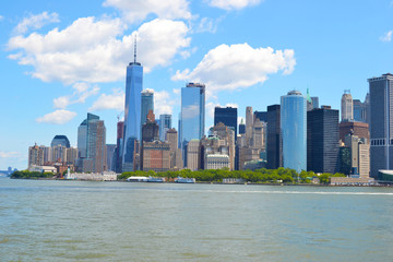  View of Manhattan from the sea