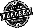 Premium Vintage Beef Burgers Stamp