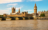 Fototapeta Big Ben - The Big Ben and Westminster Bridge in London.