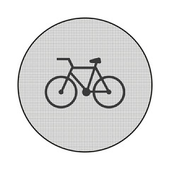 Canvas Print - Gitter-Icon Fahrrad