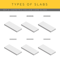 Sticker - Isometric hollow core slabs