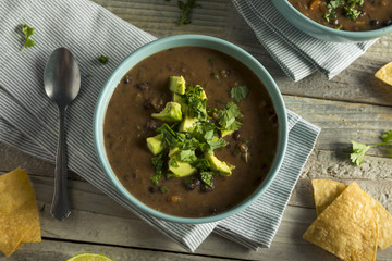 Wall Mural - Fresh Homemade Black Bean Soup