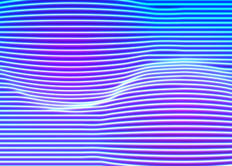 Poster - Neon lines background with glowing 80s new retro vapor wave style