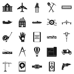 Poster - Figure icons set, simple style
