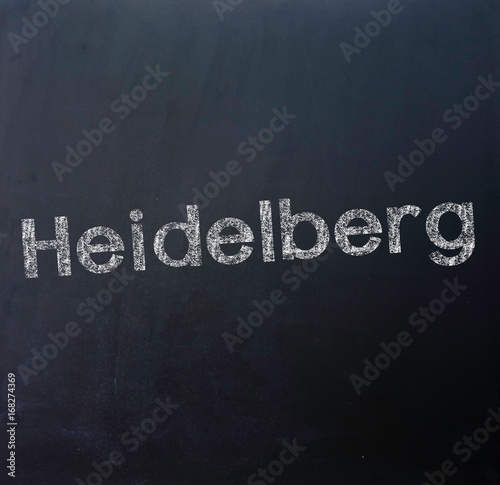 Heidelberg Stadt Tafel Schriftzug Buy This Stock Photo And