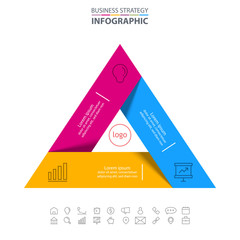Wall Mural - Business Infographics strategy design elements
