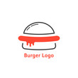 © infadel - thin line burger logo with red sauce