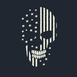 © Galacticus - skull made like the american flag