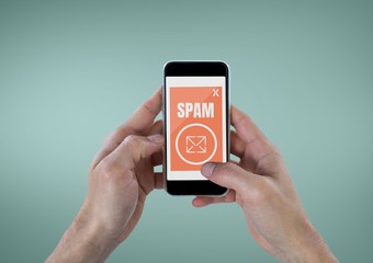 Poster - Email spam on the screen
