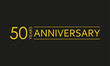 © metelsky25 - 50 years anniversary emblem. Anniversary icon or label. 50 years celebration and congratulation design element. Vector illustration.