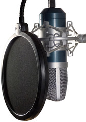 microphone with pop shield
