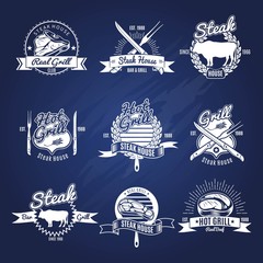 Sticker - Steak Grill Labels Set