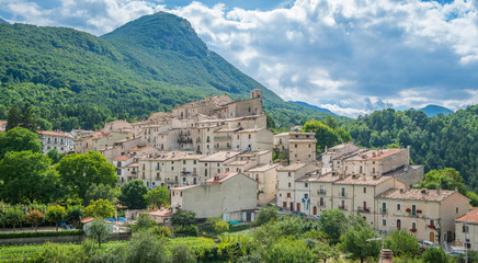 Civitella Alfedena, village in the province of L'Aquila, in the Abruzzo National Park, Italy.