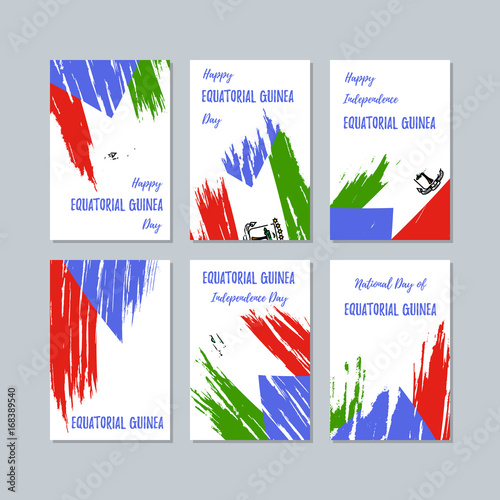 Fotografía Equatorial Guinea Patriotic Cards for National Day