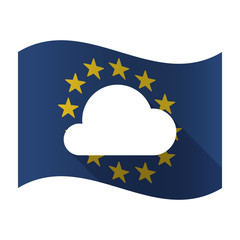 Sticker - Isolated EU flaw with a cloud