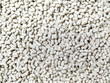 White grain of remelt plastic recycling pellets
