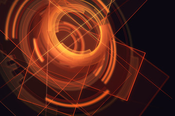 Aufkleber - Bright digital button background