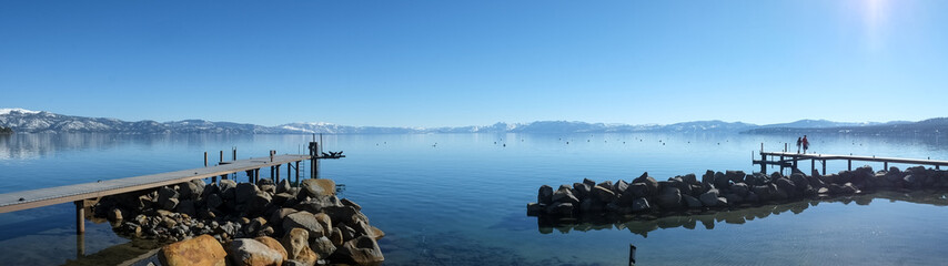 Panoramic View of Lake Tahoe