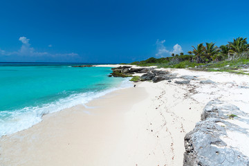 Wall Mural - Caribbean Sea scenery in Playa del Carmen, Mexico