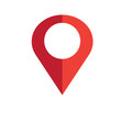 © powerbeephoto - Location red icon vector. Pin sign Isolated on white background. Navigation map, gps, direction, place, compass, contact, search concept. Flat style for graphic design, logo, Web, UI, mobile. EPS10