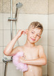 © Ermolaev Alexandr - Happy boy is washed in the shower