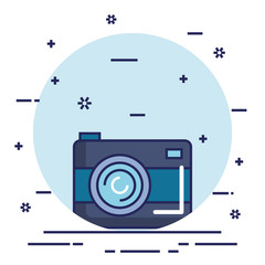 Wall Mural - camera photo online web app digital icon vector illustration