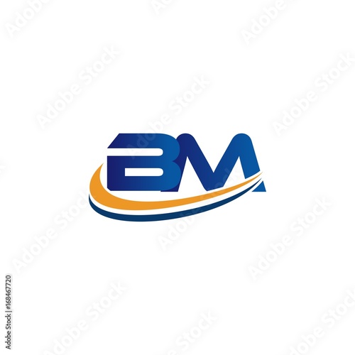 initial logo design bm - Buy this stock vector and explore similar