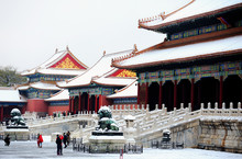 The Forbidden City After A Heavy Snow,Beijing,China.