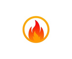 Wall Mural - Fire logo