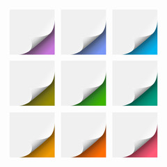 Wall Mural - white post-it grid background #vector graphics