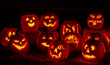 © Teri - Lighted Halloween Pumpkins with Candles