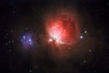 Wall Mural - m42, ngc1977 - orion and running man nebulae