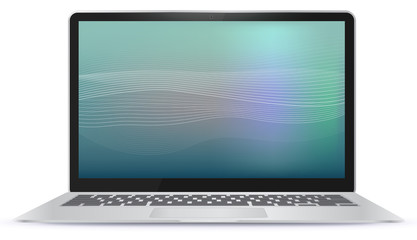 Laptop Computer With Abstract Screen