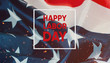 © vulkanov - Happy labor day banner.American Patriotic background.