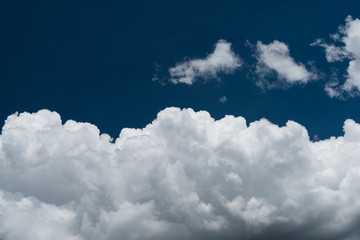 Wonderful cumulus cloud blue sky