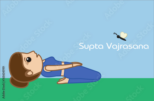 Featured image of post Supta Vajrasana Cartoon Vajra which means diamond or thunderbolt and asan means seat