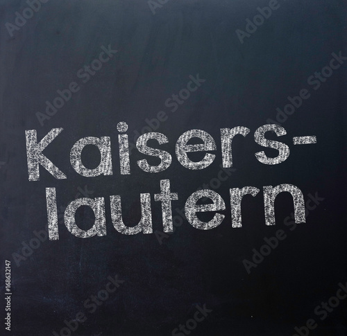 Kaiserslautern Stadt Tafel Schriftzug Buy This Stock Photo And