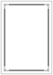 Wall Mural - vector page border a4 design for project