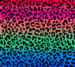 Seamless gradient leopard pattern