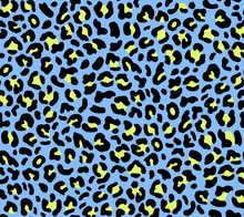 Seamless Blue Leopard Pattern