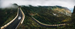 Panoramic view of Taganana village with winding road on north of Tenerife. Canary Islands, Spain