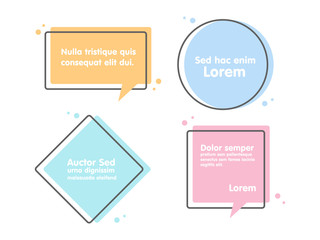 Poster - Quote text bubble. Commas, note, message and comment.