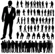 © zolotons - Vector, isolated, silhouette of man collection, set of silhouettes