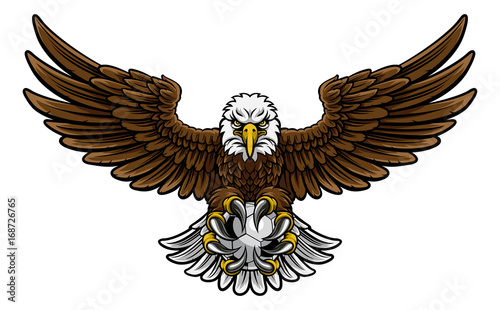Eagle Soccer Football Mascot