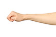 © Iurii - Female hand showing wrong fist gesture isolated on white