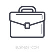 Briefcase outline icon. Business sign