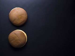 Dorayaki - Two japanese cakes made from two small 